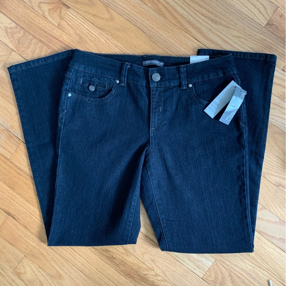 NWT Covington Petite Dark Wash Jeans ~ Slim Straight Fit~ Size 10P